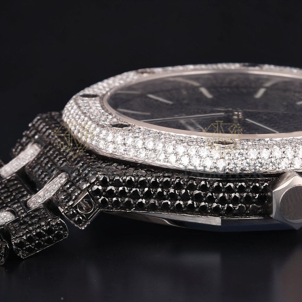 Black Diamond Dial Automatic Moissanite Watch