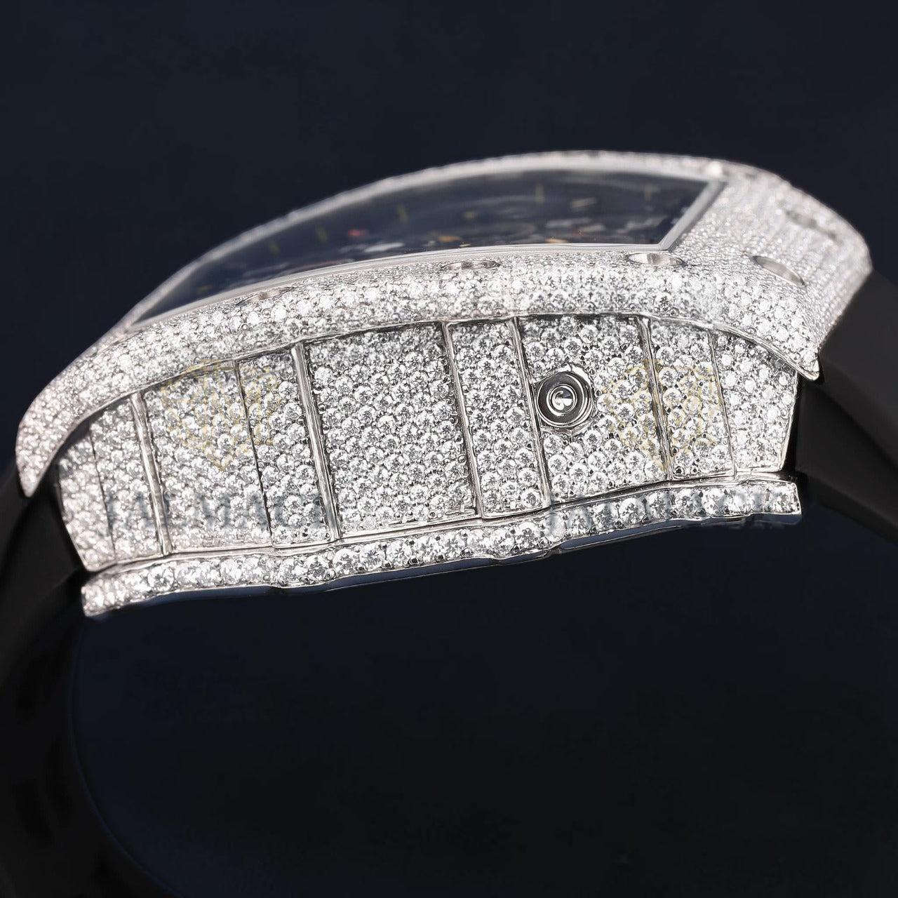 Luxury Skeleton Moissanite Watch VVS1 D Diamond Watch