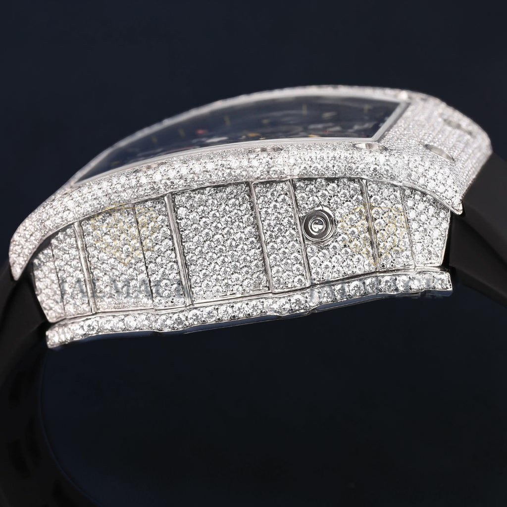 Luxury Skeleton Moissanite Watch VVS1 D Diamond Watch