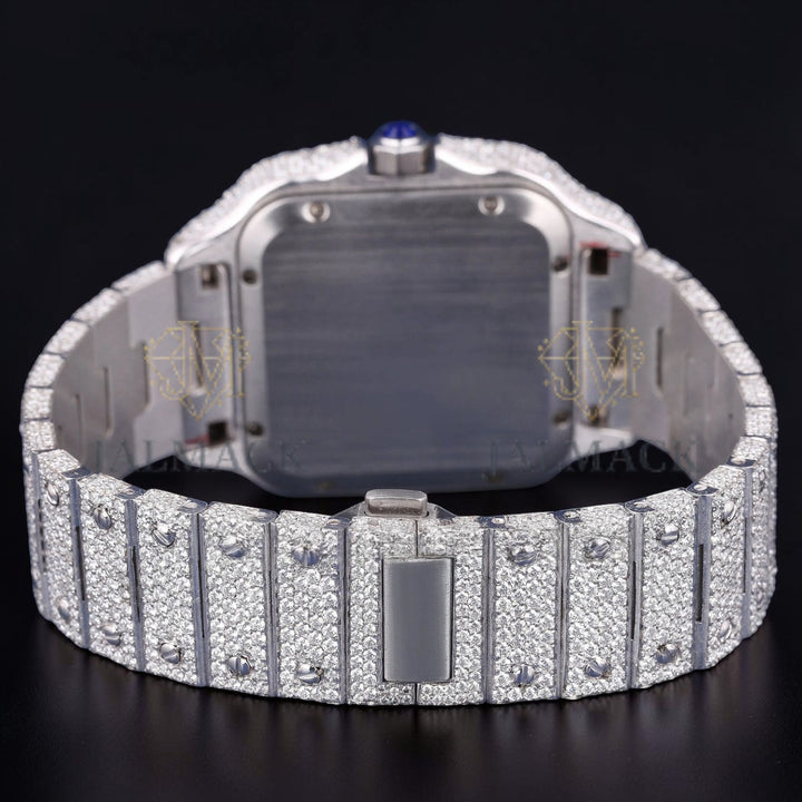 Luxury Square Moissanite Automatic Watch VVS1 D Color
