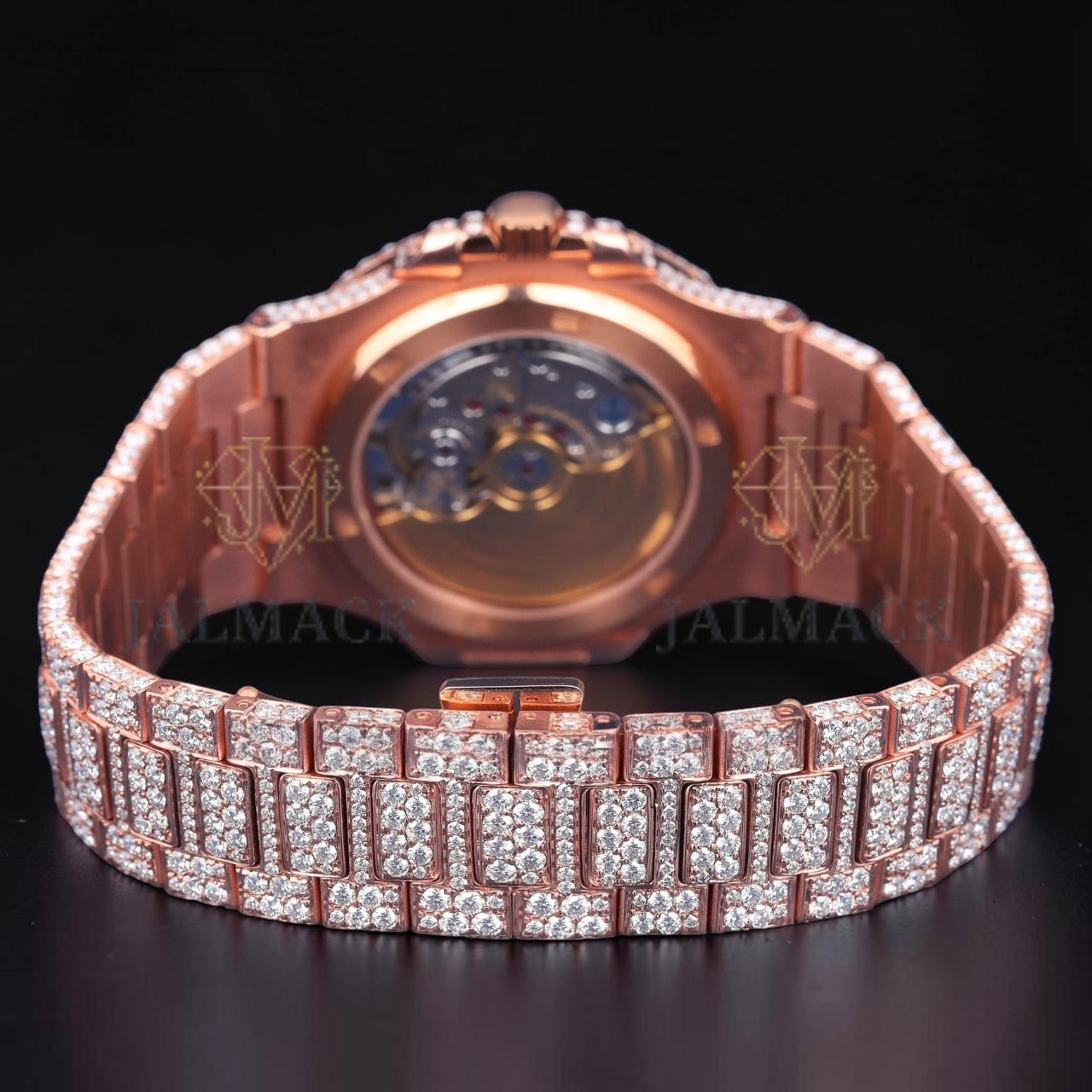 Luxury Rose Gold Moissanite Automatic Watch