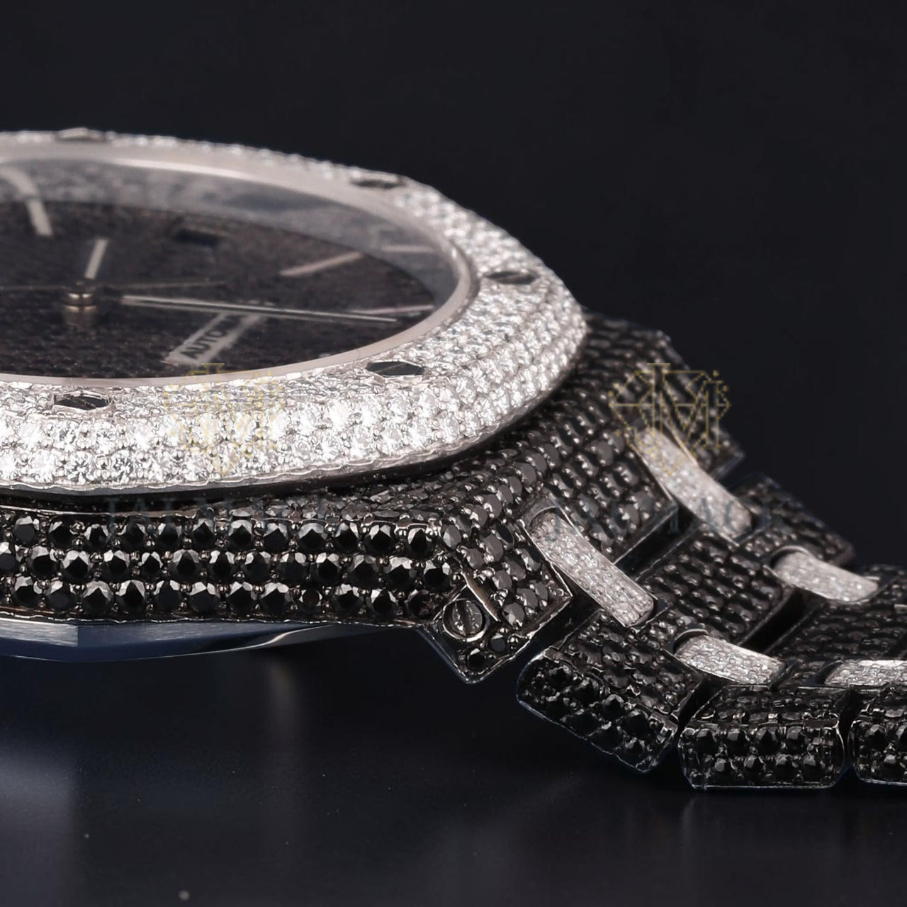 Black Diamond Dial Automatic Moissanite Watch