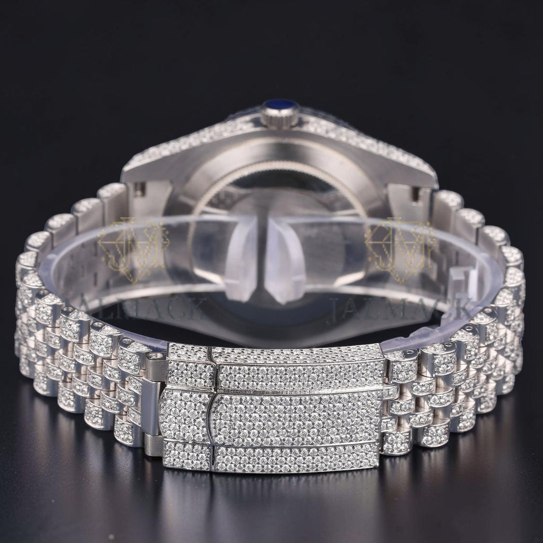 Blue Roman Moissanite Diamond Watch