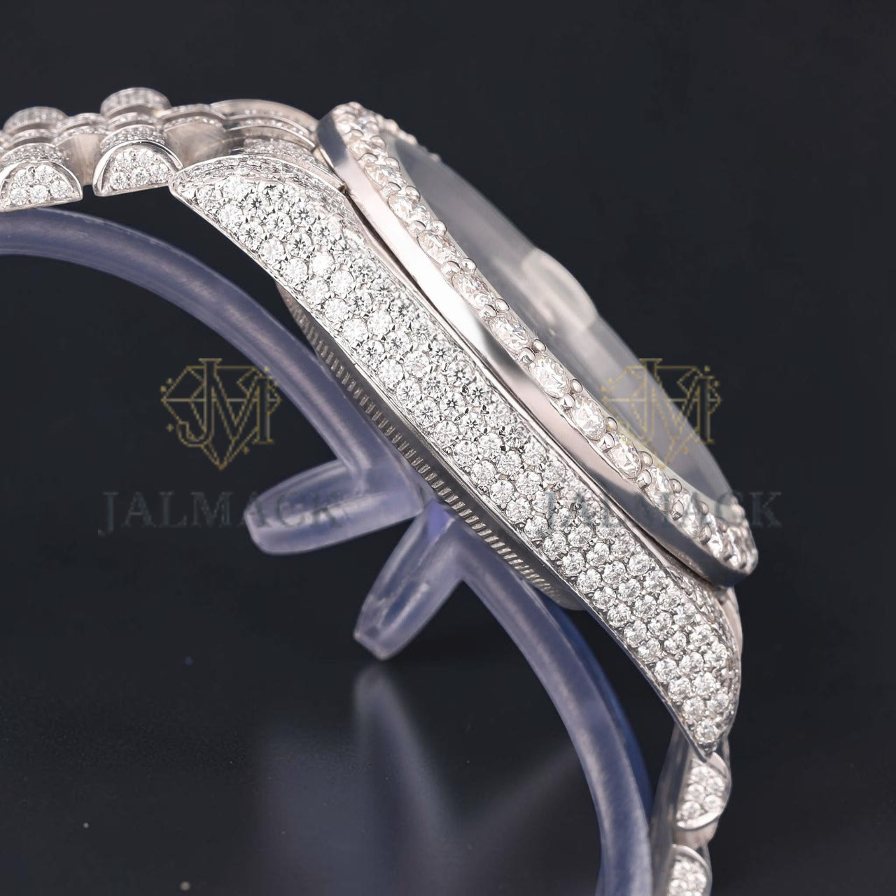 Blue Roman Moissanite Diamond Watch