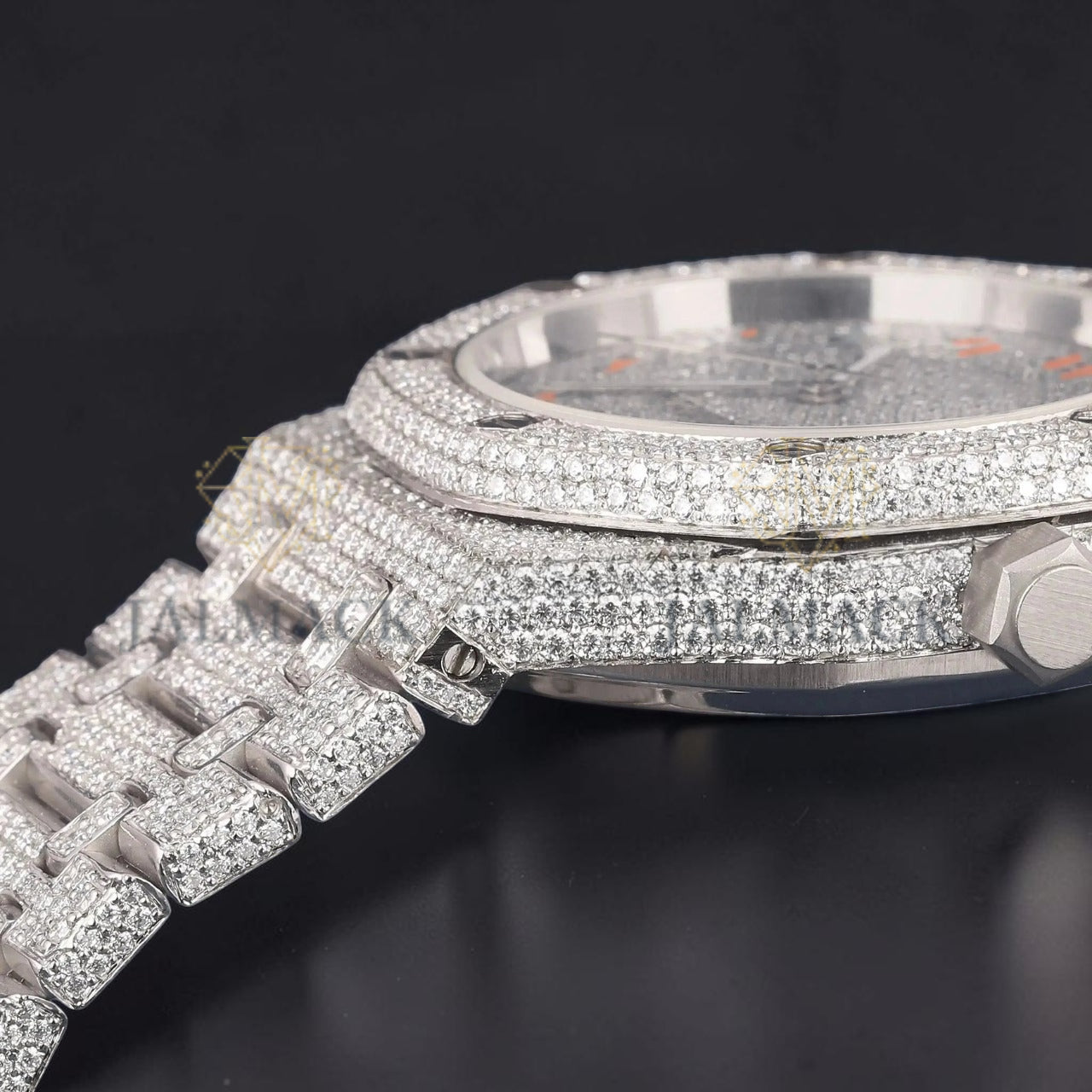 Blue Roman Moissanite Diamond Watch