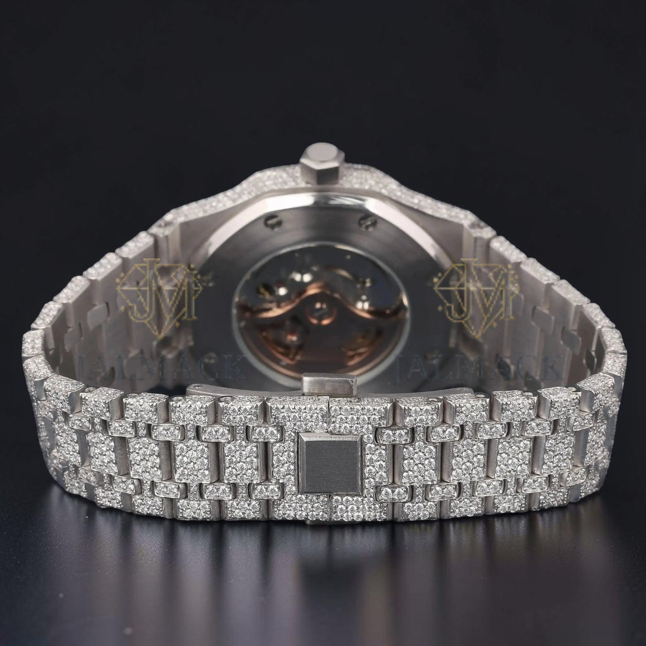 Orange Arabic Moissanite Diamond Watch