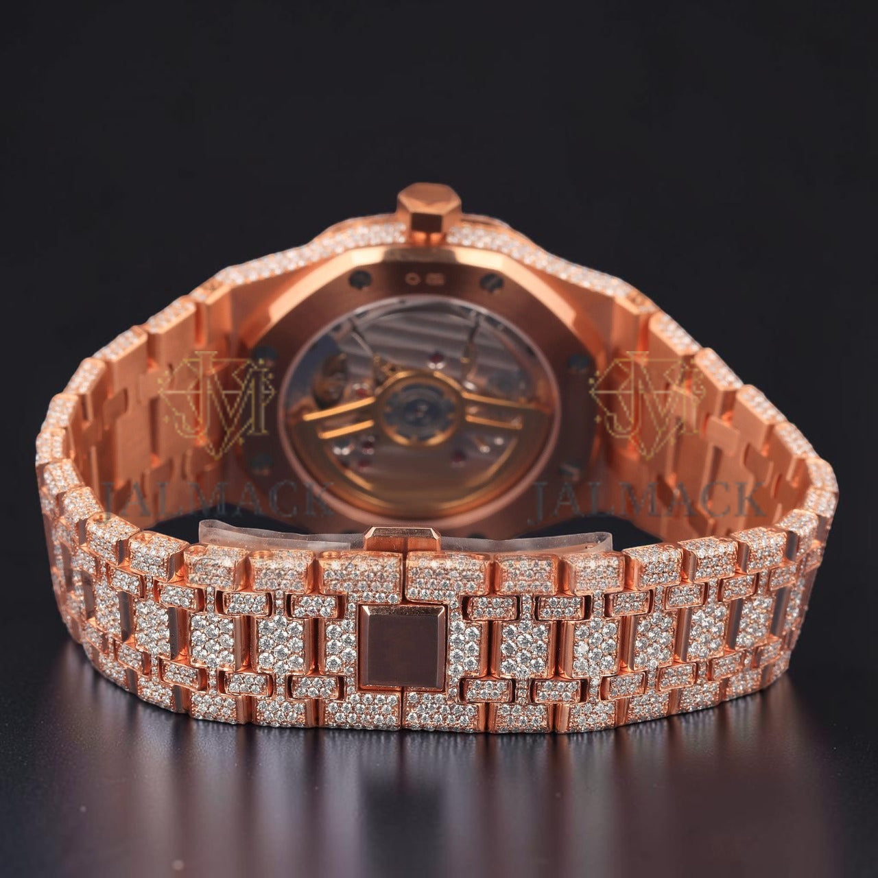 Rose Gold Moissanite Diamond Watch