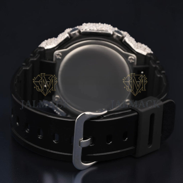 Gold VVS1 D Color Moissanite Analog Digital Moissanite Watch