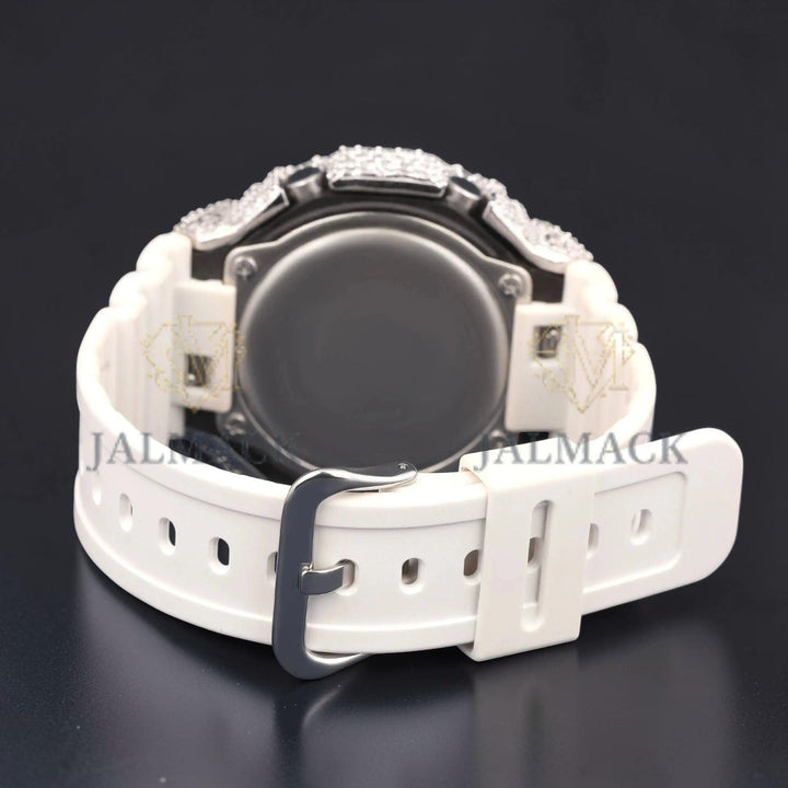 White Dial White Strap VVS1 D Color Moissanite Diamond