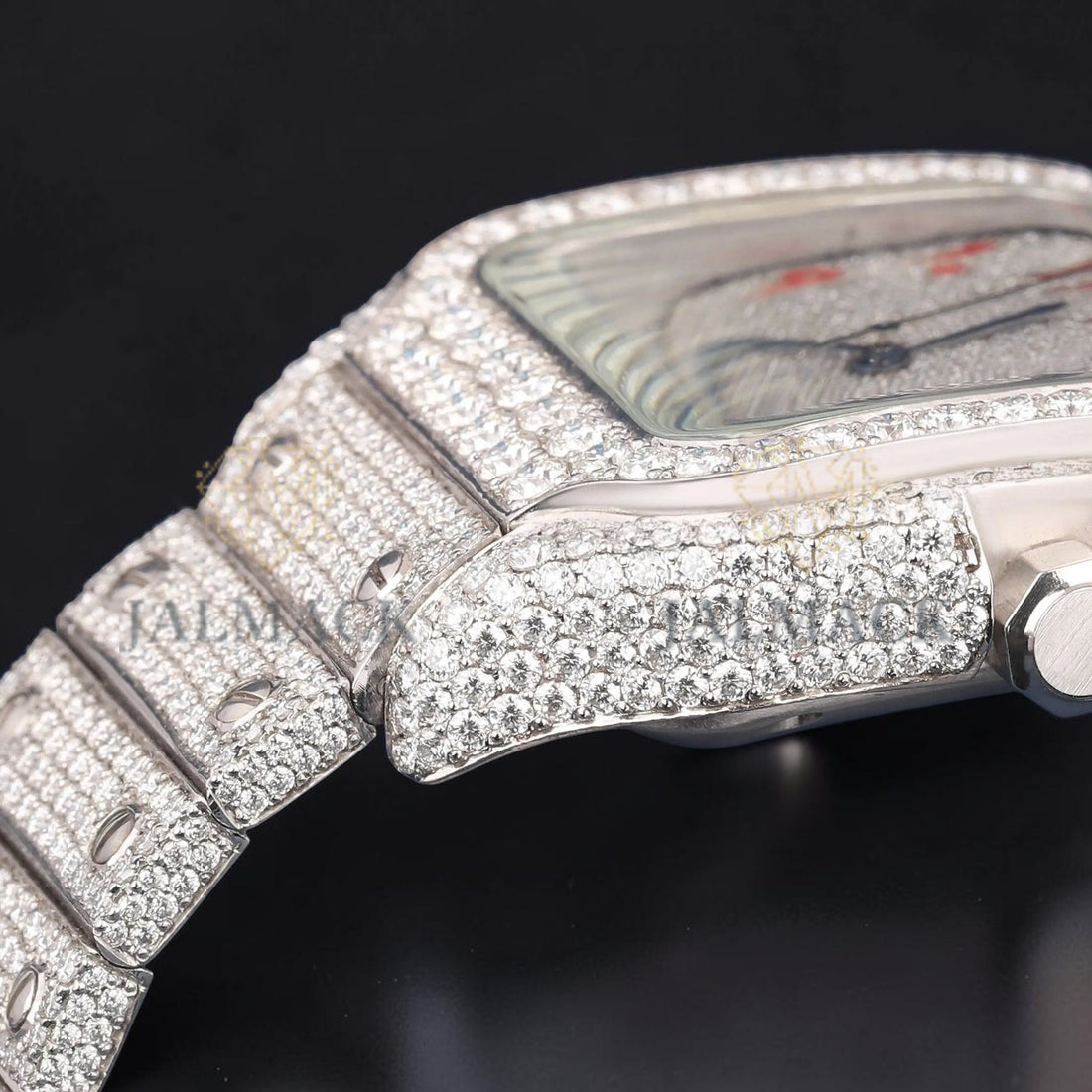 Arabic Dial VVS1 D Color Moissanite Diamond Square Automatic Watch