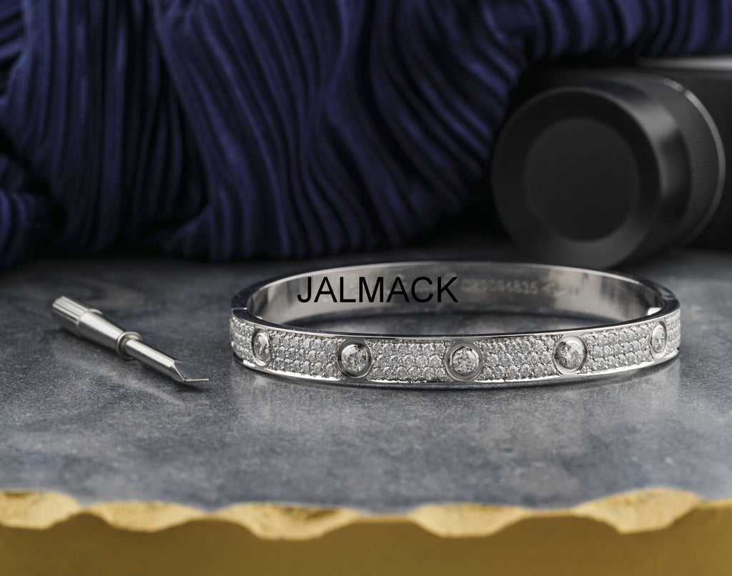Moissanite Bangle Bracelets, Yellow  Gold