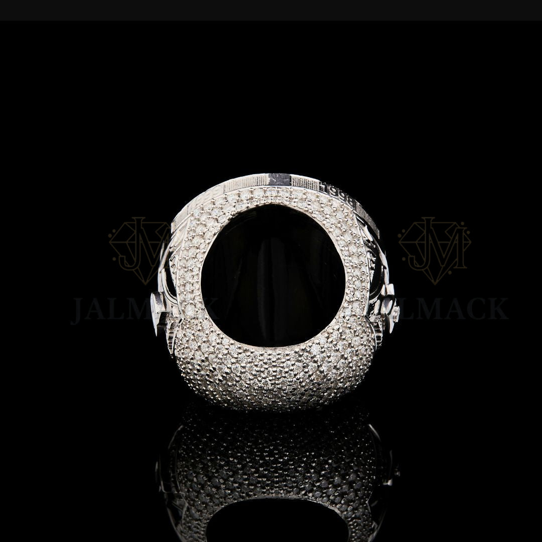 Custom Bee Get Money Moissanite Hip Hop Statement Ring