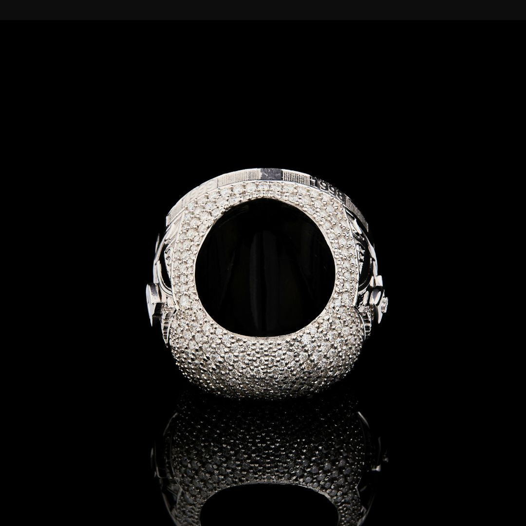 Custom Bee Get Money Moissanite Hip Hop Statement Ring