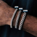 VVS Moissanite Cuban Link Bracelet 10MM 925 Sterling Silver Fully Iced Out Hip Hop Luxury Bracelet