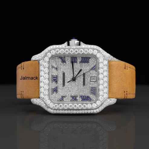 Luxury Moissanite Iced Out Watch for Men | 41MM VVS Moissanite Diamond Watch