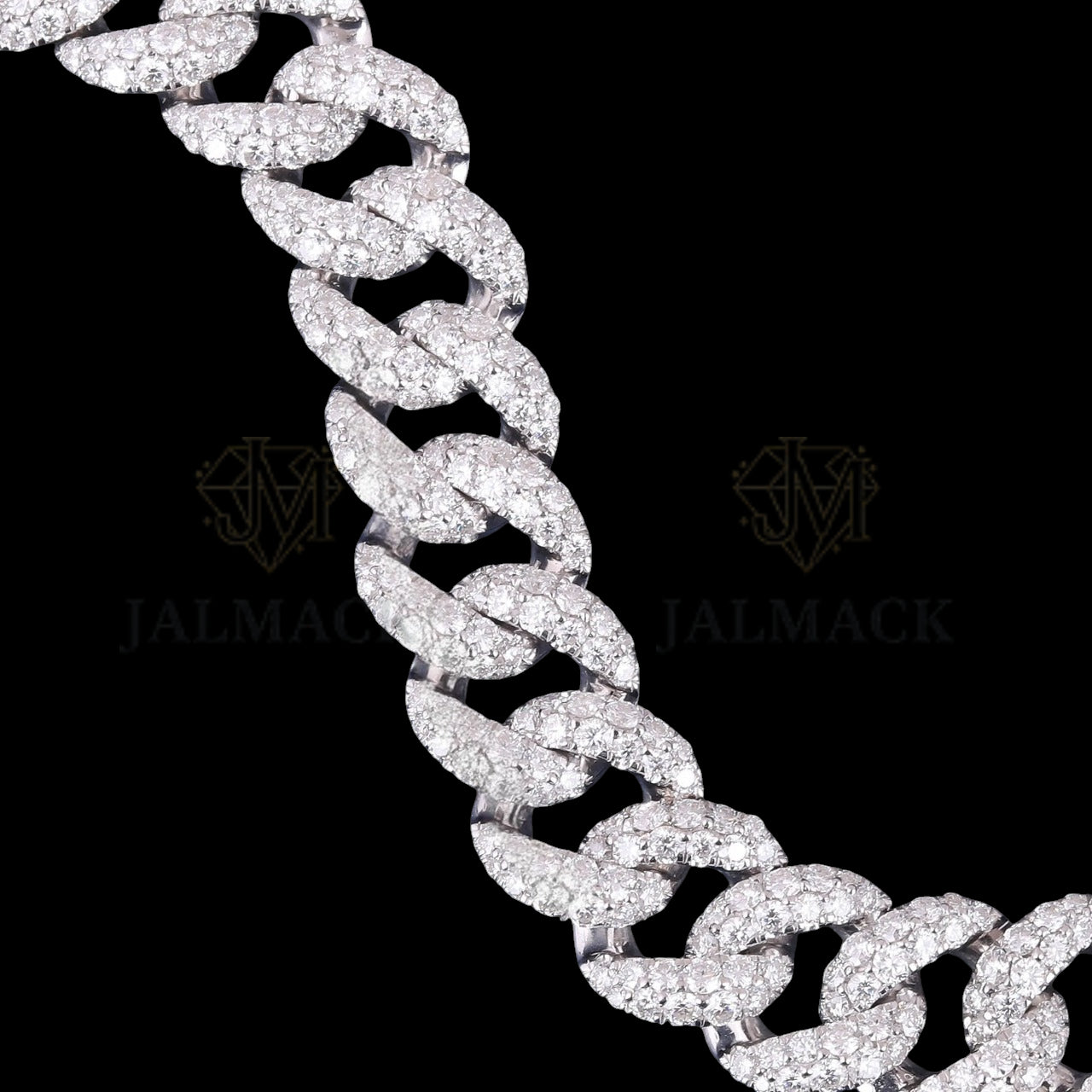 Luxury Silver Moissanite Miami Cuban Bracelet VVS1 Fully Iced Out