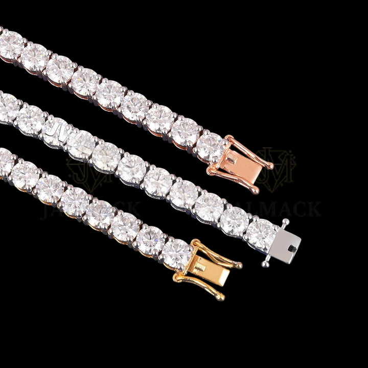 VVS1 Moissanite Tennis Bracelet in Gold, Silver and Rose Gold