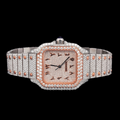 Luxury Two-Tone Arabic Letter Moissanite Automatic Watch VVS1 D Color Fully Iced Out