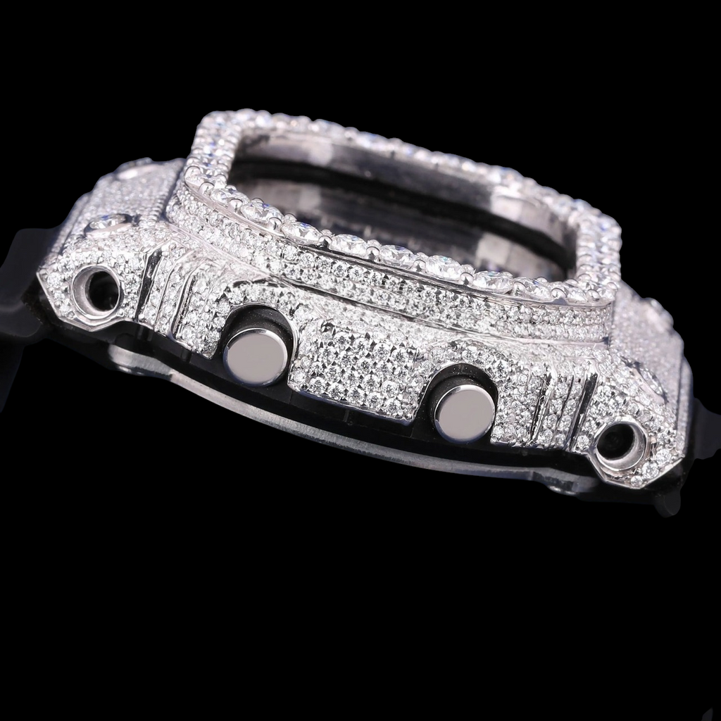 Black Ice Digital G-Shock Iced Moissanite Luxury Watch