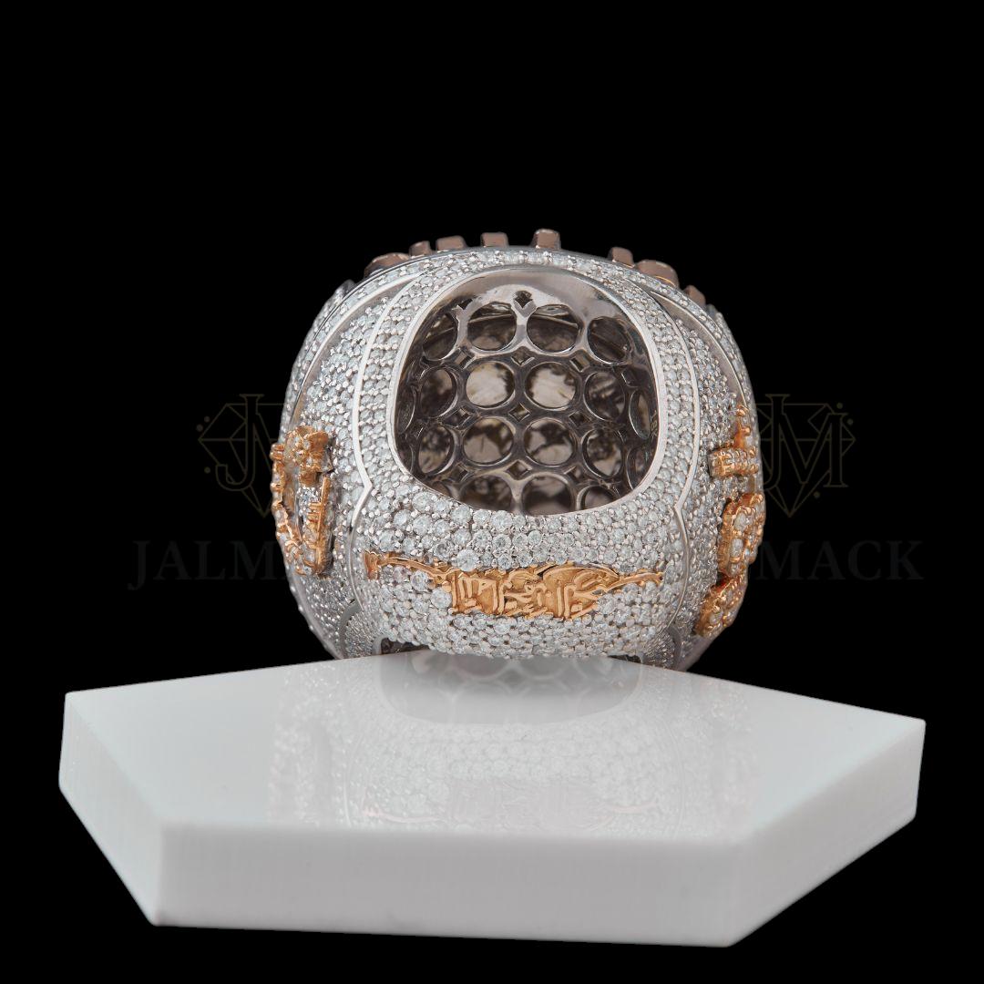 Custom Yacht Legend Moissanite Championship Ring Fully Iced Out