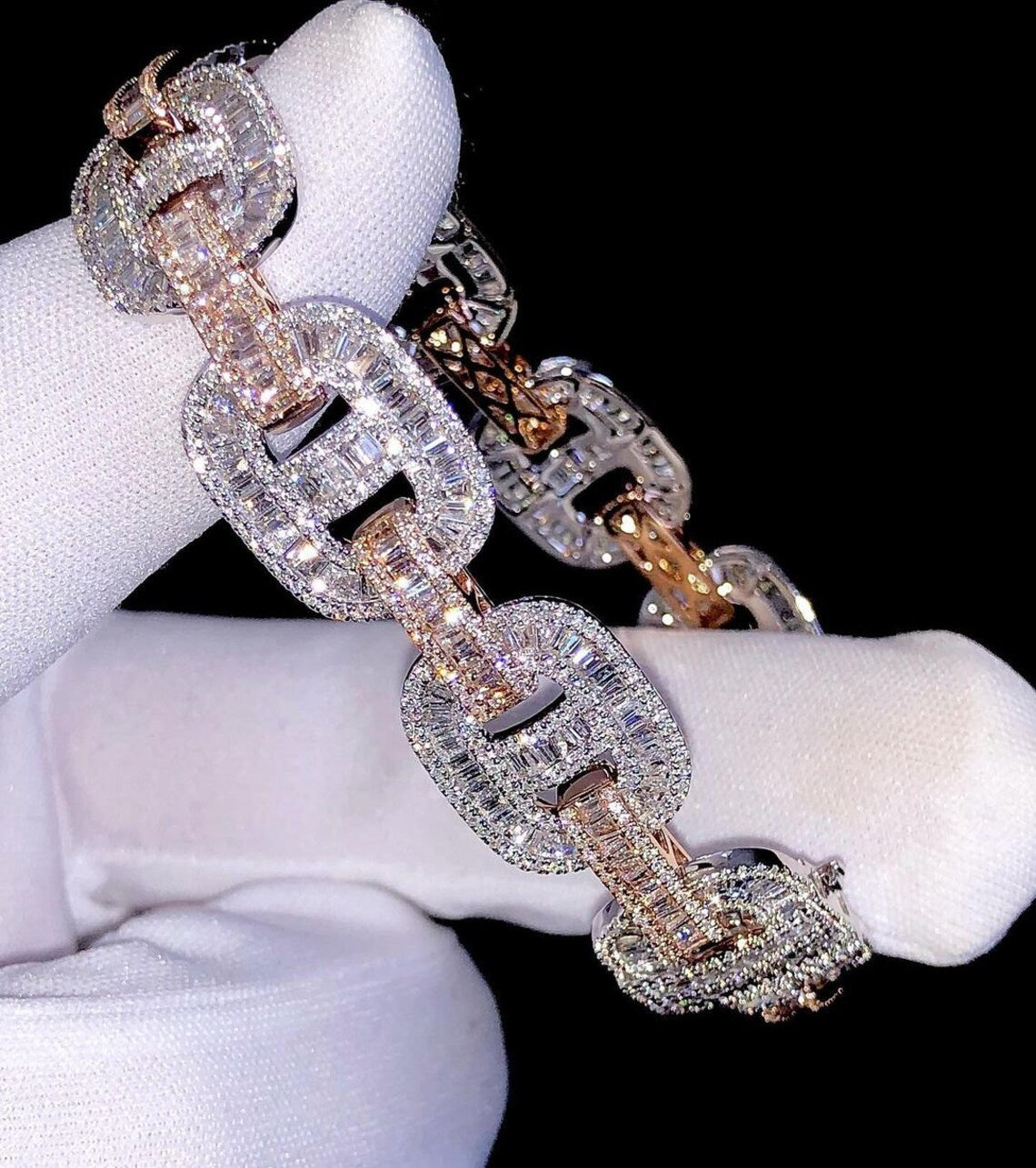 15MM Moissanite Diamond Hip Hop Miami Cuban Bracelet