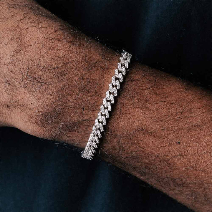 12MM VVS1 Moissanite Gucci Link Bracelet 925 Sterling Silver Iced Out Hip Hop Bracelet