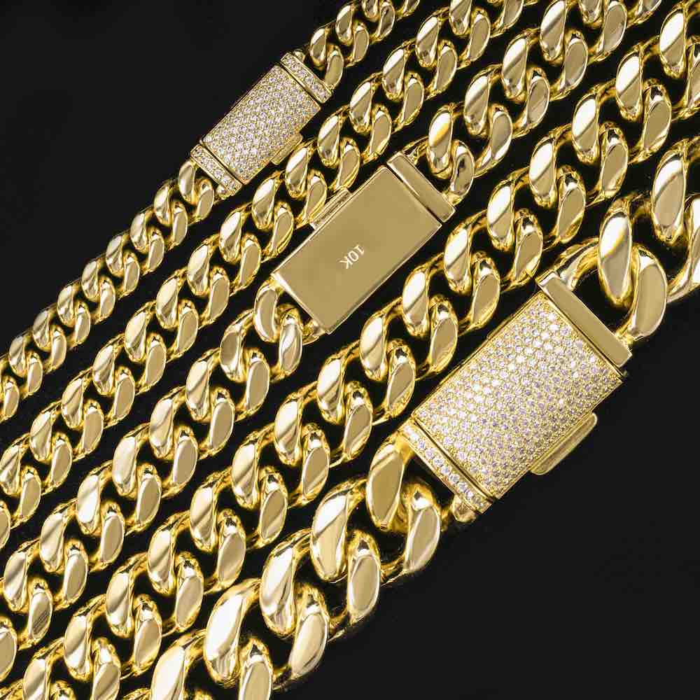 18MM Moissanite Hip Hop Cuban Link Chain In 925 Sterling Silver Men's Fashion Jewelry