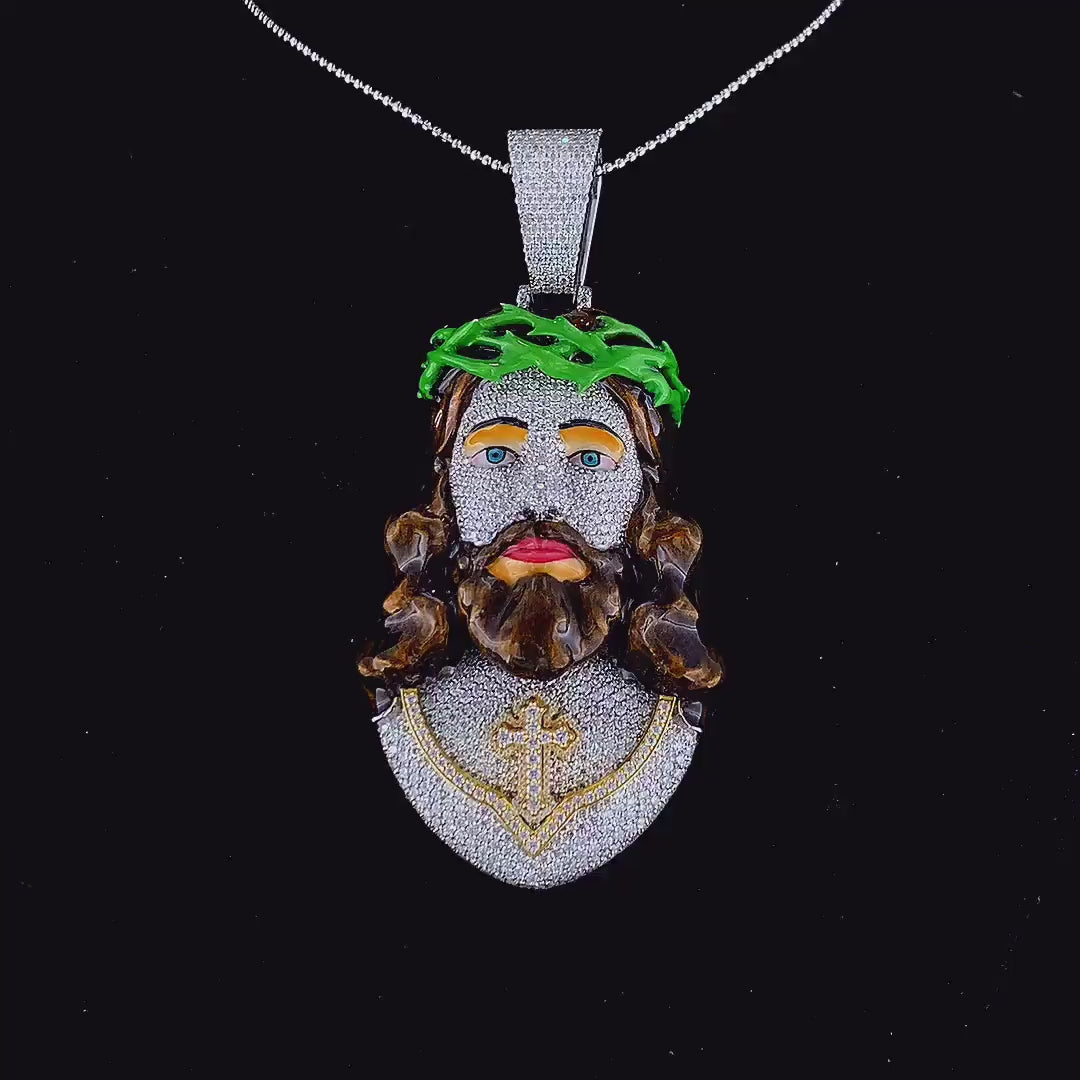 VVS1 Moissanite Diamond Face Hip Hop Ice Out Pendant